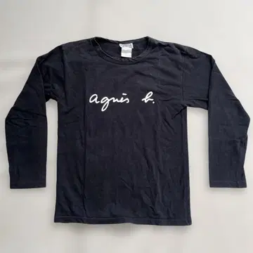 [ 새상품급 ] 에네스베 로고 프린트 코튼 긴팔 T셔츠 사이즈 2