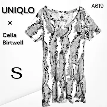 [ 유니클로 x 세리아 버트웰 ] 모달 코튼 패턴 반팔 T셔츠 상의