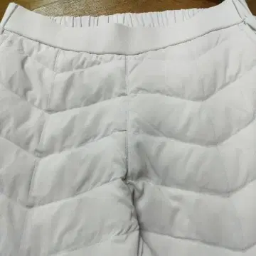 세탁 가능한 다운 팬츠 라이트 그레이 LL 사이즈