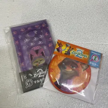 주토피아 캐릭터 캔 거울 멀티 케이스