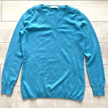 유니클로 캐시미어 100% V넥 니트 스웨터 M L XL