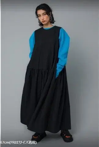 HeRIN.CYE Volume maxi dress BLK