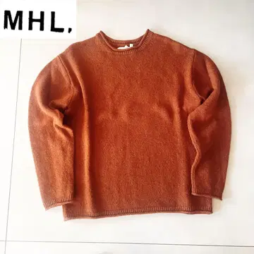 새상품급 MHL. 롤넥 니트 남성용 L 사이즈 브라운 계열