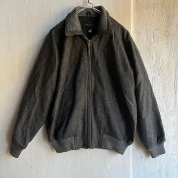 그레이 울 혼방 지퍼 자켓