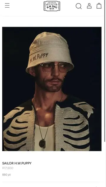 THE HW.DOG & CO. 버킷햇 38