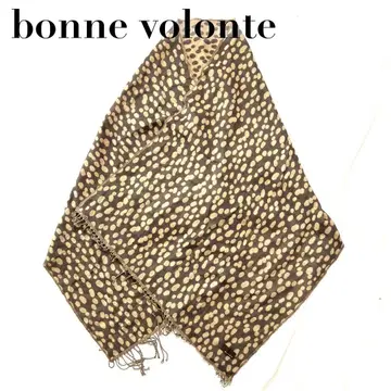 [ 새상품급 ] bonne volonte 본 볼롱테 표범 무늬 대형 스톨