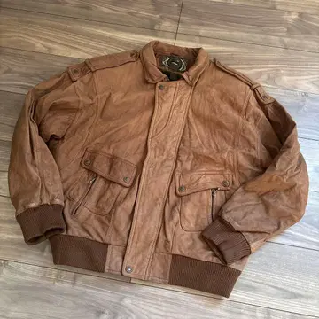 G-3 타입 가죽 플라이트 자켓 브라운 가죽 자켓
