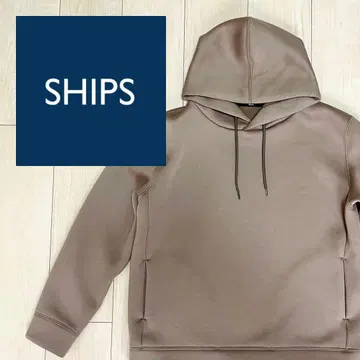[ SHIPS ] 브라운 후드티 후디 남녀 공용 L M 브라운 베이지