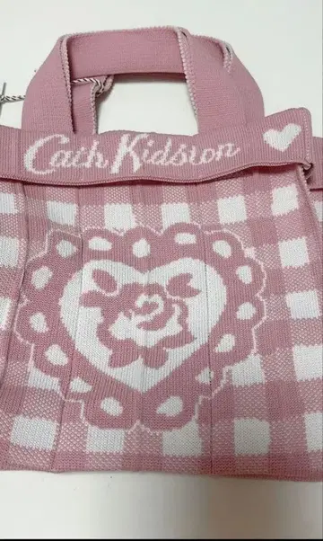 [ 새상품 ] Cath Kidston KNT365 콜라보 니트 백 핑크