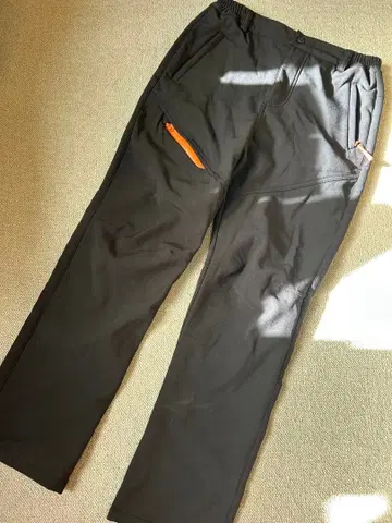 워크 팬츠 L 사이즈 구제 의류 안감 플리스 블랙 무료배송 익명 배송