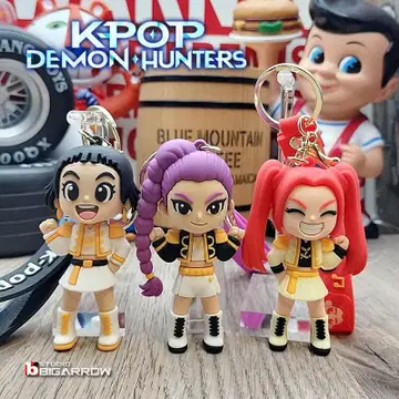 KPOP 데몬 헌터 키링 루미 미라 조이 3개 세트