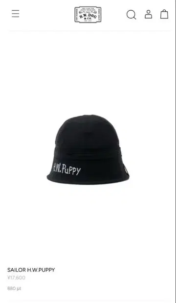 THE HW.DOG & CO. 버킷 햇 38