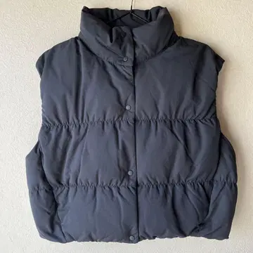 [ 택 포함 새상품 ] UNIQLO C 다운 크롭 베스트 XL 블랙