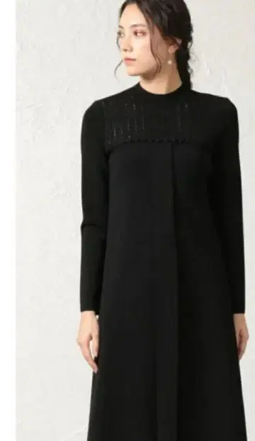 새상품급 EPOCA 에포카 비쥬 드레스 니트 원피스 40 블랙