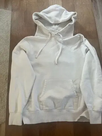 UNITED ARROWS 화이트 후드 부착 후드티