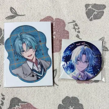 나기사 트라웃 Twinkle Gifts 금박 캔뱃지 클리어 스티커