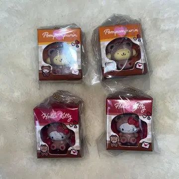 폼폼푸딩 헬로키티 캡슐 토이 4개 세트