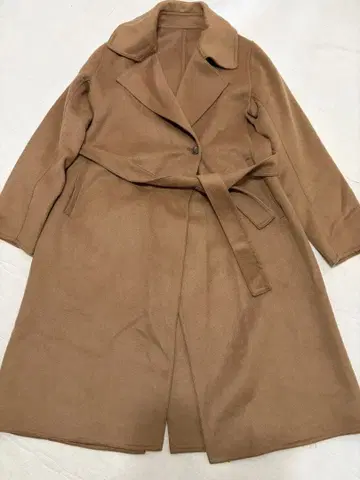 카멜 더블 페이스 롱 코트 유니클로 M