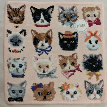 페이러 손수건 미사용 새상품 러브리 프리티캣츠