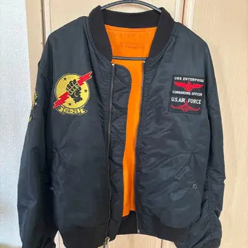 USS ENTERPRISE MA-1 남성용 자켓