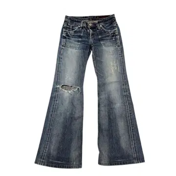 BRAPPERS 데미지 플레어 데님 27-4(SS) 빈티지 일본제