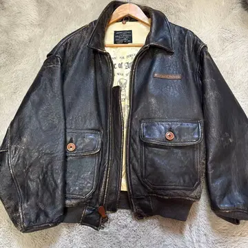 아비렉스 g-1 가죽 봄버 자켓