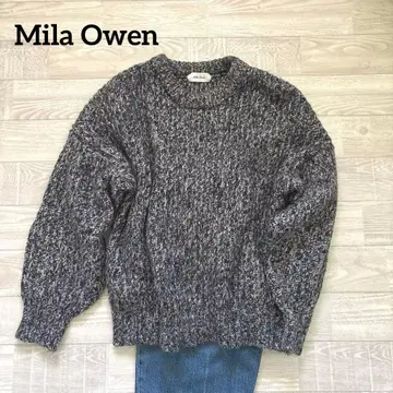 Mila owen 미라 오웬 믹스 니트 스웨터