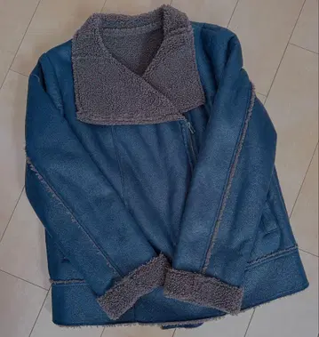 LEPSIM 렙심 페이크 무스탕 숏코트 블랙