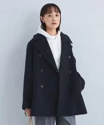 새상품급 1_OF MINE W 피코트 네이비 S(SHORT 사이즈)