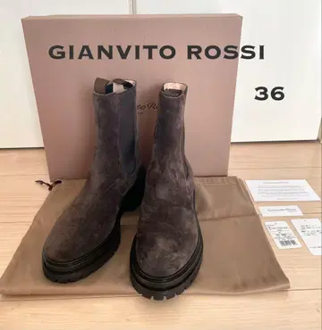 GIANVITO ROSSI CHESTER SUEDE BOOTS 36