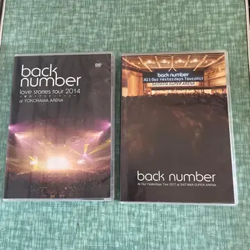 back number DVD 2장 세트
