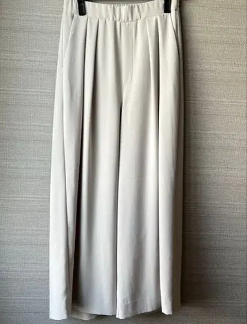 리브 드와 턱 와이드 슬랙스