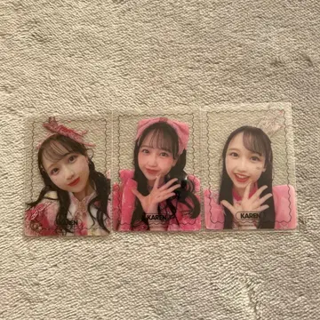 FRUITSZIPPER 마츠모토 카렌 클리어 트레이딩 카드 3종 세트