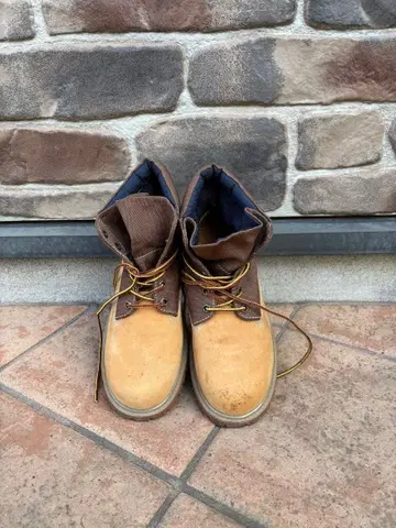 하이컷 부츠 베이지/브라운