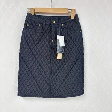 VOUS ETES 퀼팅 스커트 네이비