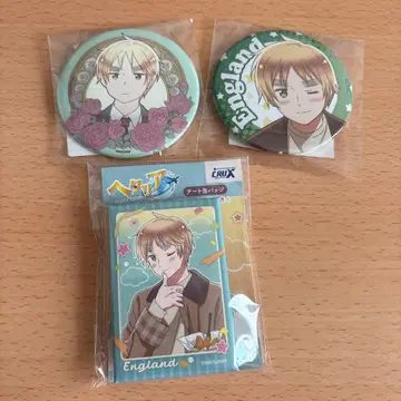 헤타리아 캔뱃지 3개 세트 영국