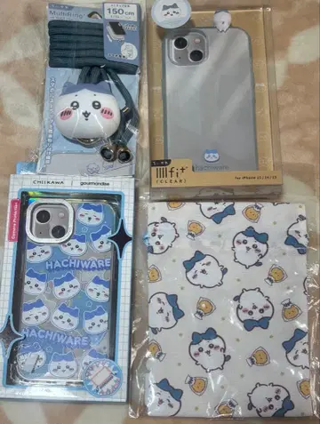 하치와레 스마트폰 케이스 멀티 반지 복조리 세트