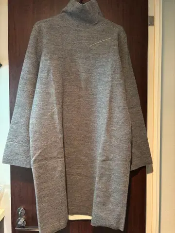 JNBY 그레이 터틀넥 니트 원피스