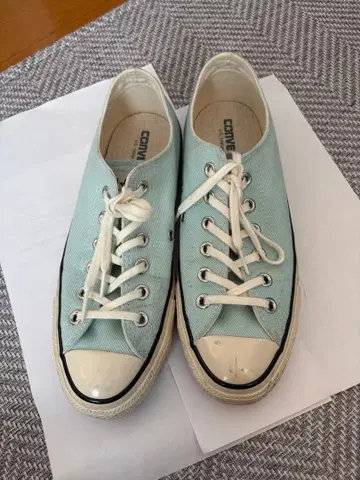 CONVERSE 로우컷 스니커즈 25cm 라이트 블루