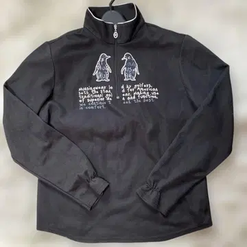 데상트 맨션웨어 하프 지퍼 피케 셔츠