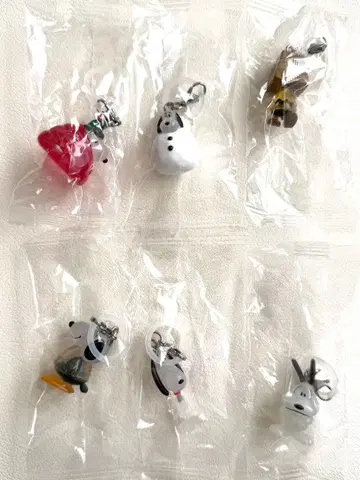 [ 총 6종 세트 ] PEANUTS 메지루시 액세서리 FUNNY 버전