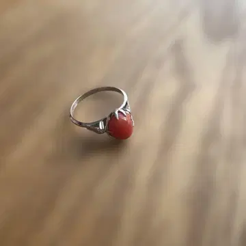 빈티지 실버 반지 오렌지석