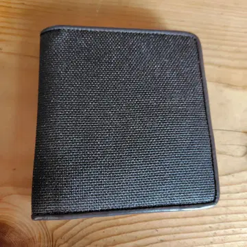 츠보시부(코시부) 감즙 염색 이단 접이식 지갑 일본제 소가죽