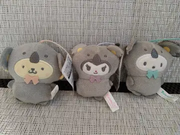 산리오 캐릭터즈 동물 인형옷 마스코트 3종 세트