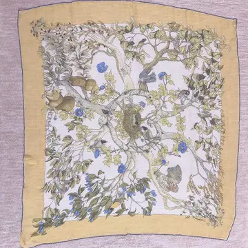 프랑스제 실크 100% 대형 스카프