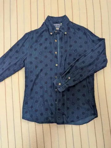 BLUE BLUE 인디고 도트 BD 셔츠 사이즈 1 일본산 인기