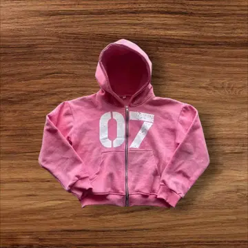 크롭 지퍼 후디 y2k archive opium 해외 스트릿