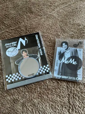 SnowMan ON 메구로 렌 거울 클리어 스티커