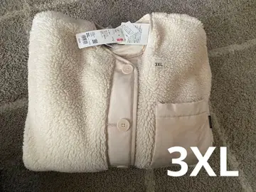 유니클로 마리메꼬 플리스 가디건 3XL 내추럴