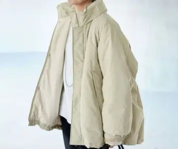 슬로브 이에나 폴리에스테르 타서 충전솜 몬스터 후드티 블루종